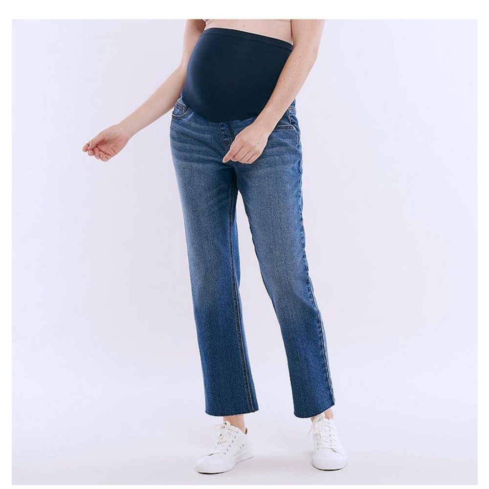 Motherhood Straight Leg Maternity Jeans - Classic Blue